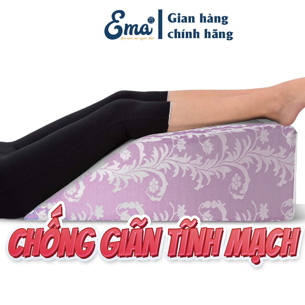 Gối chống suy giãn tĩnh mạch Ema - Giảm đau nhức chân, vọp bẻ, phù nề do suy giãn tĩnh mạch