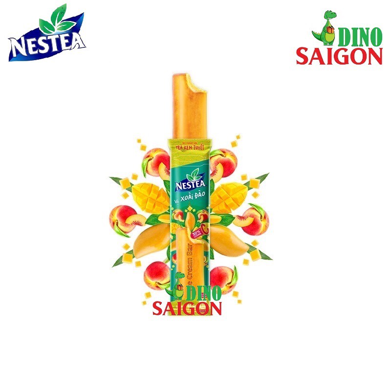 Combo 4 Hộp Trà Kem Tuyết Nestea gồm 2 Vị Xoài Đào và 2 vị Trà Sữa