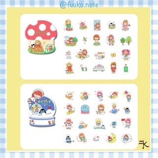🔻Set 40 miếng dán Sticker cô gái dễ thương