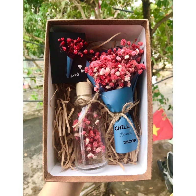 Set quà tăng hoa khô siêu cute | BigBuy360 - bigbuy360.vn