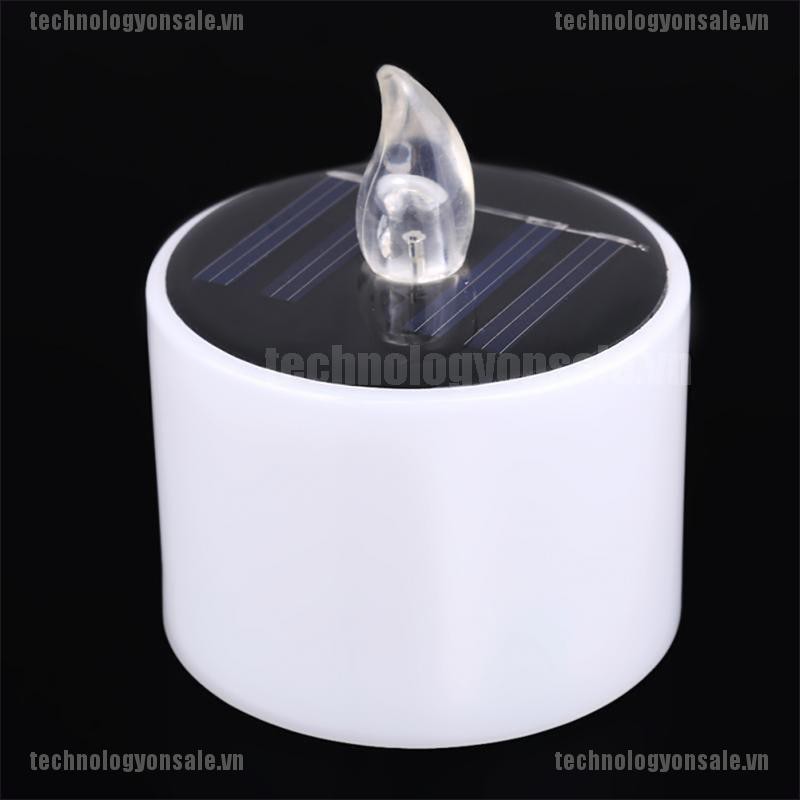 [Tech] Yellow Solar Power LED Candles Flameless Electronic Solar LED Tea Lights Lamp [VN]