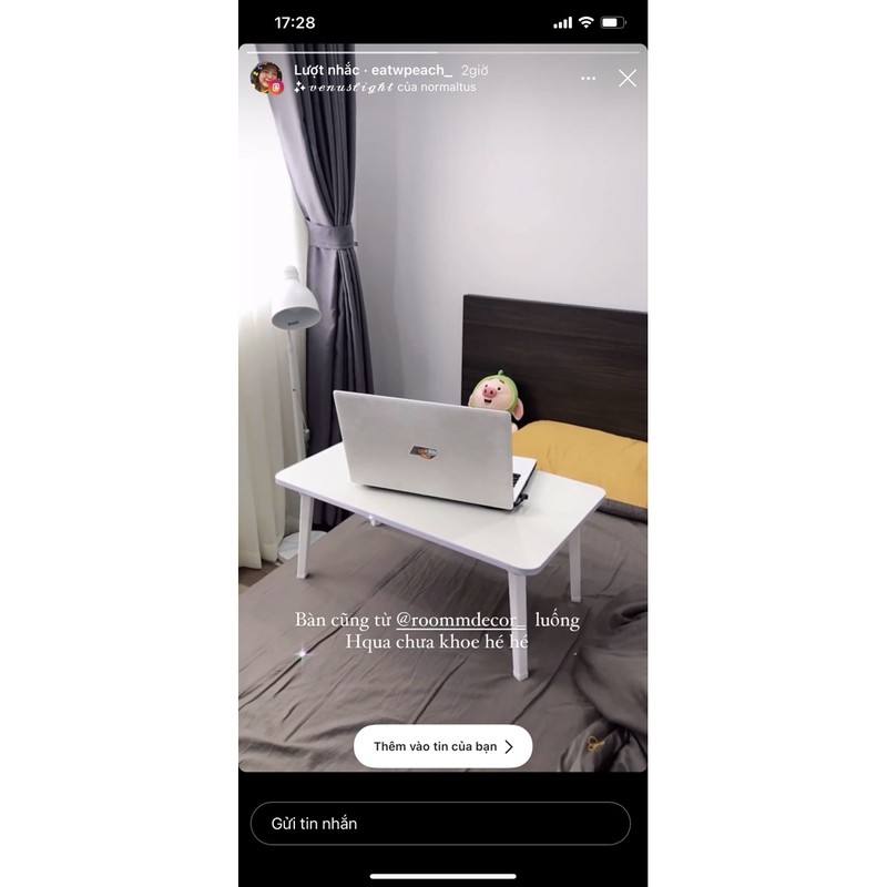 Bàn gấp học sinh, decor trang trí phòng ngủ, bàn để laptop mini, bàn làm việc gấp gọn thông minh | BigBuy360 - bigbuy360.vn