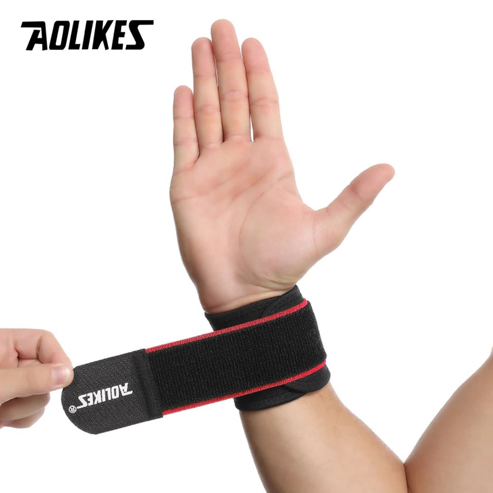 Băng quấn cổ tay tập gym AOLIKES A-7938 bảo vệ hỗ trợ xương khớp tay Sport wrist support