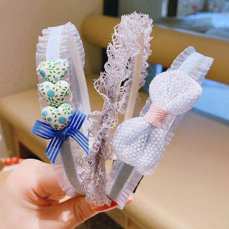 Kẹp Tóc Nơ Lưới Không Đau Chống Trượt Aku