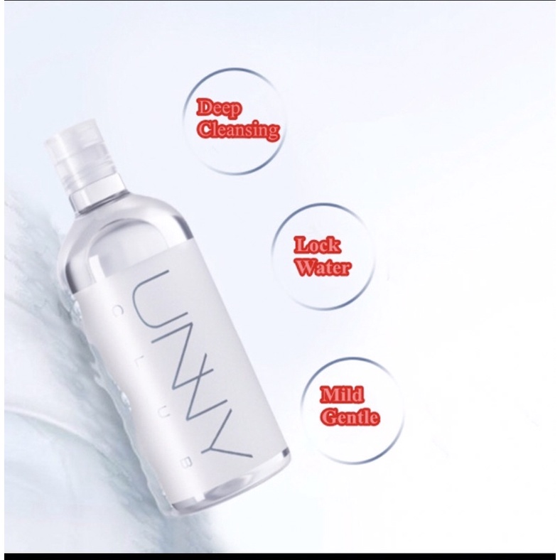 Unny Club nước tẩy trang dưỡng ẩm 500ml Nước tẩy trang Chất lỏng Dưỡng ẩm Nhẹ nhàng Làm sạch sâu