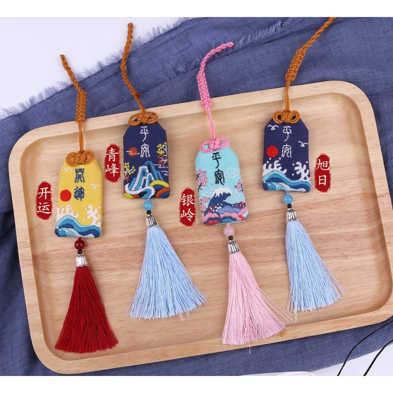 [ CÓ SẴN ] DIY / BỘ KIT THÊU TÚI PHƯỚC OMAMORI MẪU 3 &lt;3