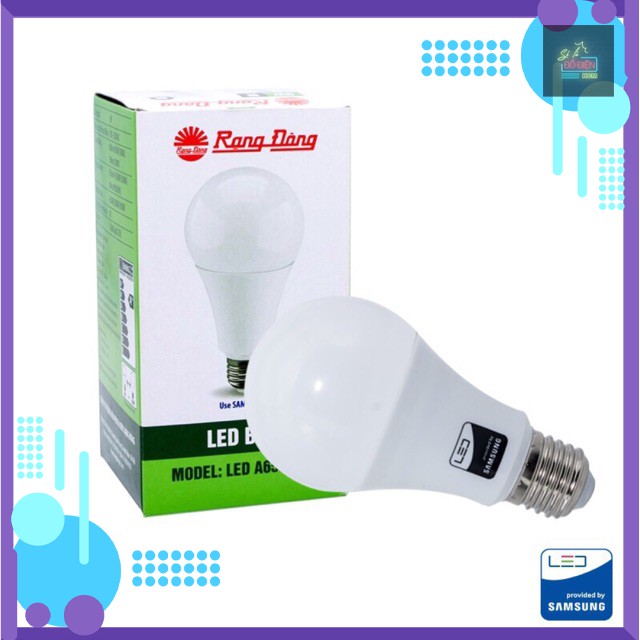 Bóng đèn LED tròn ( 2 MÀU TỰ CHỌN VÀNG TRẮNG) RẠNG ĐÔNG MOS shop