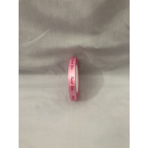 Ruy băng lụa 1 cm chữ "THANK YOU" đủ màu/cuộn