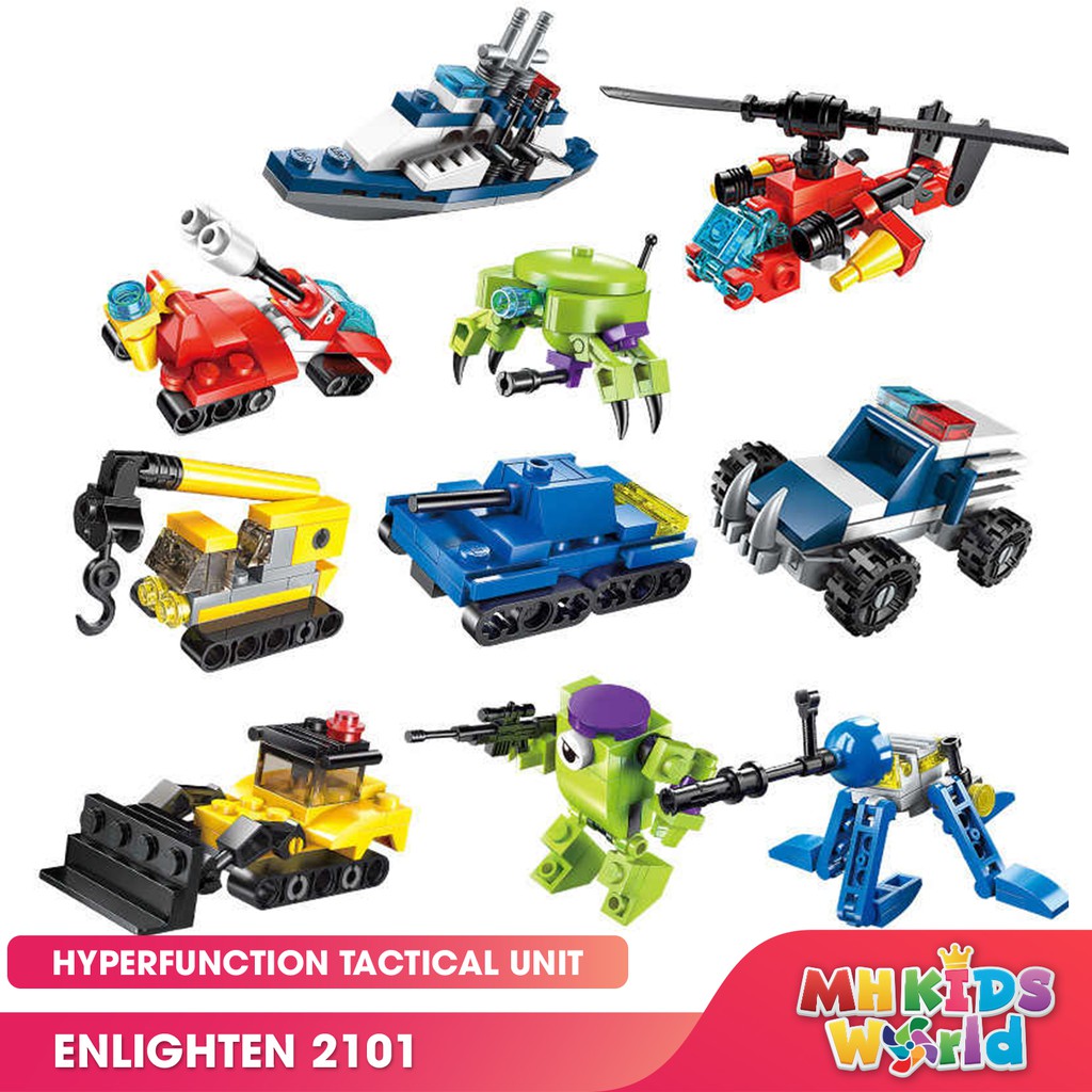 Đồ chơi xếp hình Lego Enlighten Tactical Unit 2101 10 mô hình army (bán lẻ từng mô hình)