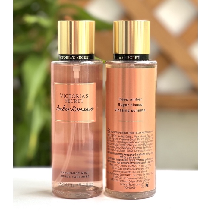 Sản phẩm Sữa Dưỡng thể ,sữa tắm và xịt thơm toàn thân Amber Romance Victoria’s Secret
