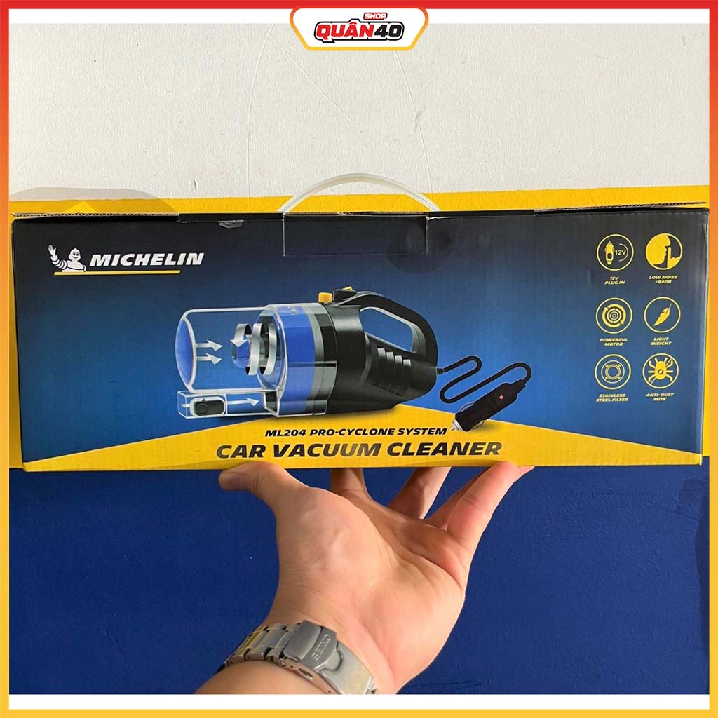 Máy Hút Bụi Ôtô Michelin ML204 Công Suất 150W - Hàng Chính Hãng