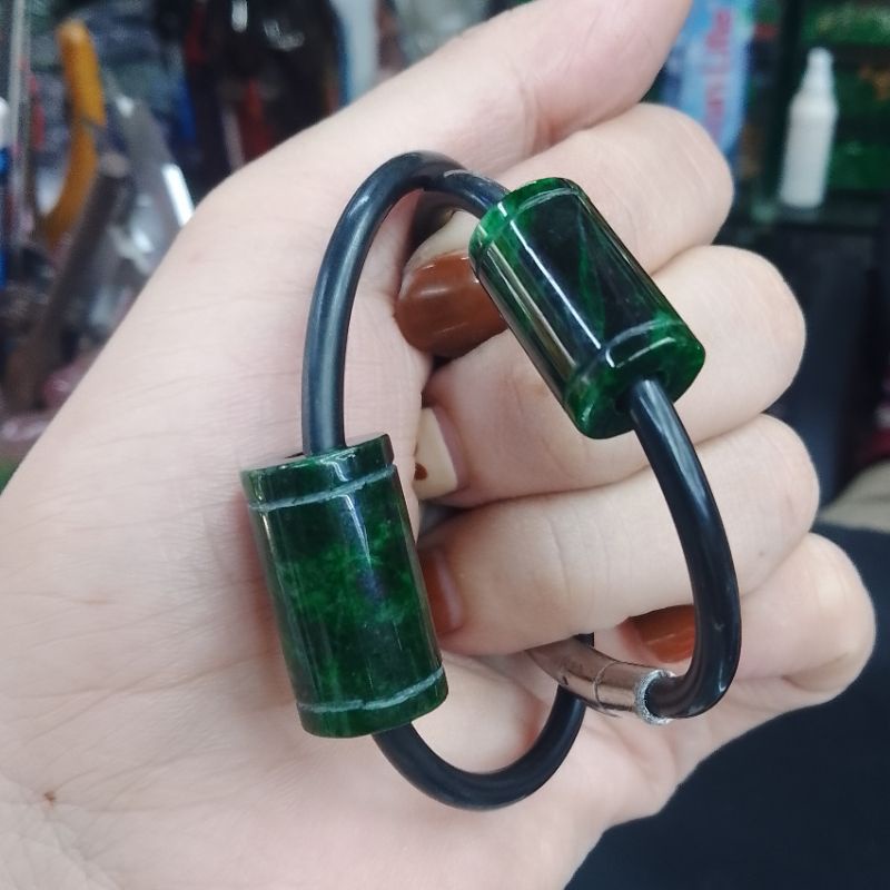 Vòng tay nam nữ lu thống may mắn đầu xuôi đuôi lọt dây cao su khoá bấm Hàn Quốc bền đẹp