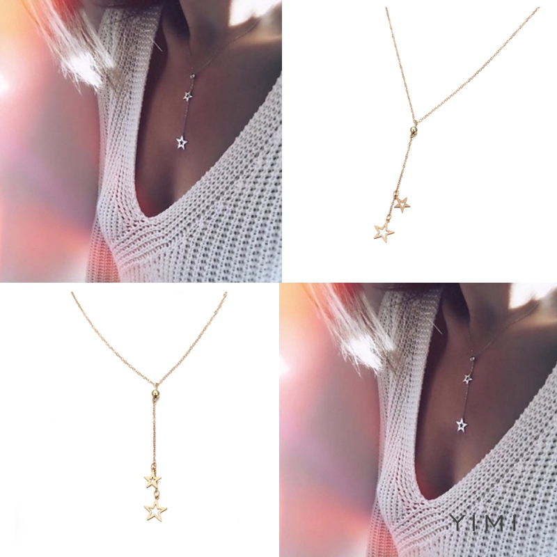 Dây Chuyền Hợp Kim Mặt Ngôi Sao Năm Cánh Đơn Giản