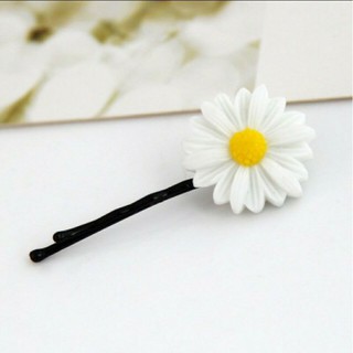 Kẹp tóc hoa cúc họa mi vàng trắng kẹp mái xinh xắn