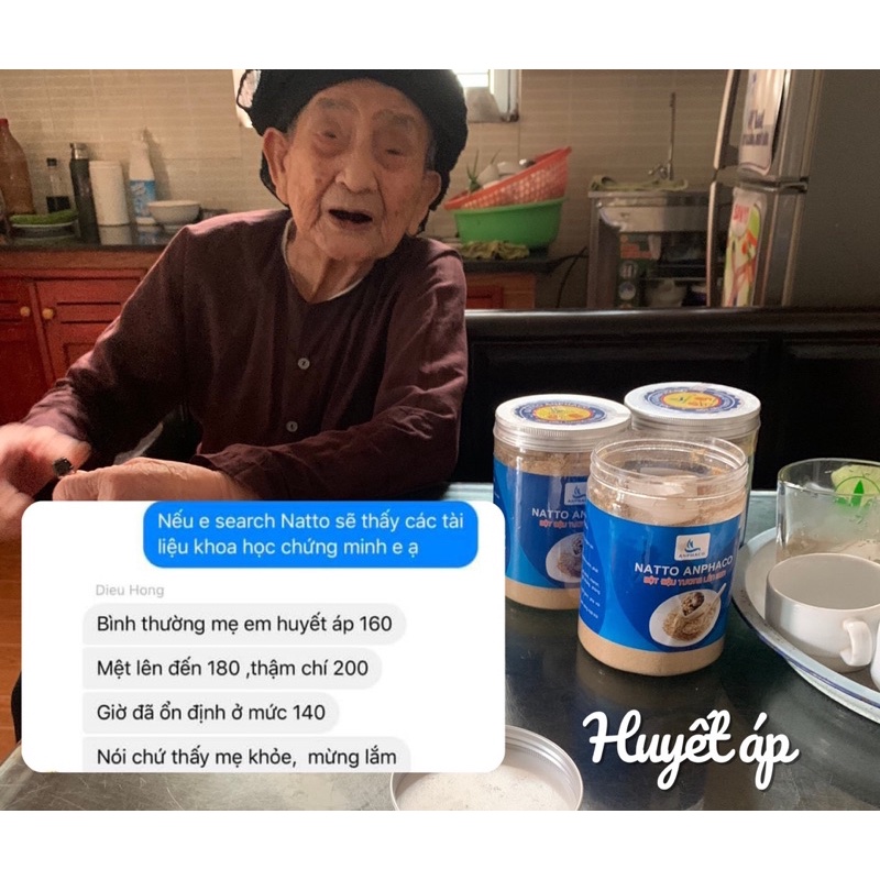 NATTO ANPHACO bột đậu tương lên men🌟 SIÊU THỰC PHẨM ☀️hết táo bón, điều hoà huyết áp, giảm nguy cơ đột quỵ tai biến