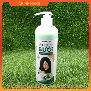 Dầu gội Bưởi Lucky Star ngăn rụng tóc - Chai 500ml