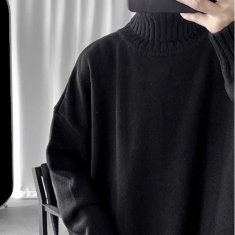 Áo sweater Cổ Lọ Thời Trang Đơn Giản Cá Tính Kiểu Hàn Quốc