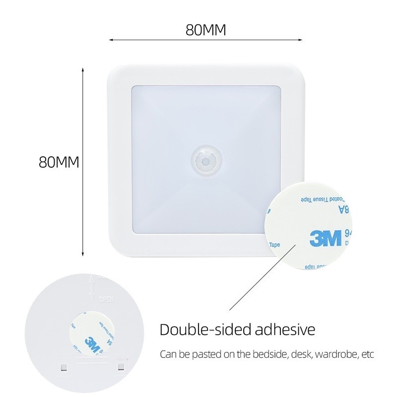 Đèn LED cảm biến chuyển động không dây gắn tường/ cầu thang/ phòng ngủ