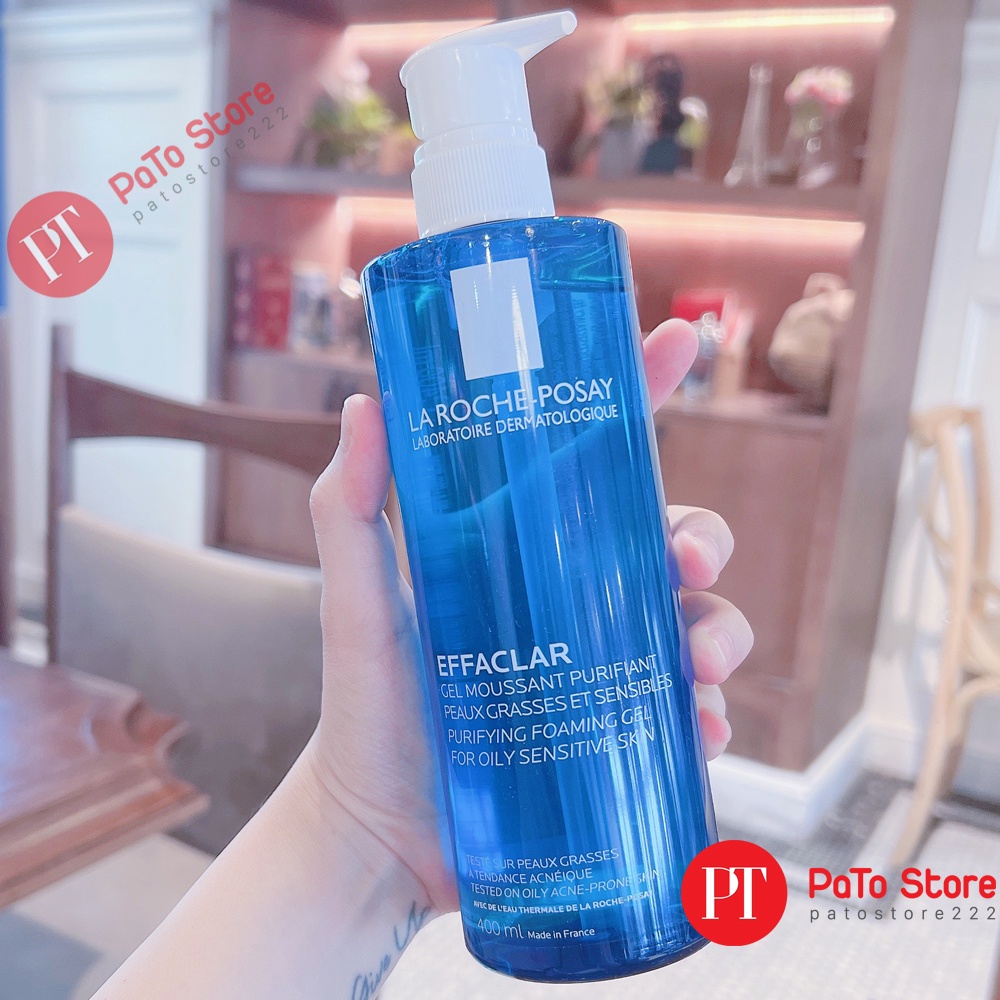 Sữa rửa mặt La Roche-Posay Effaclar Purifying Foaming Gel cho da dầu, mụn 400ML