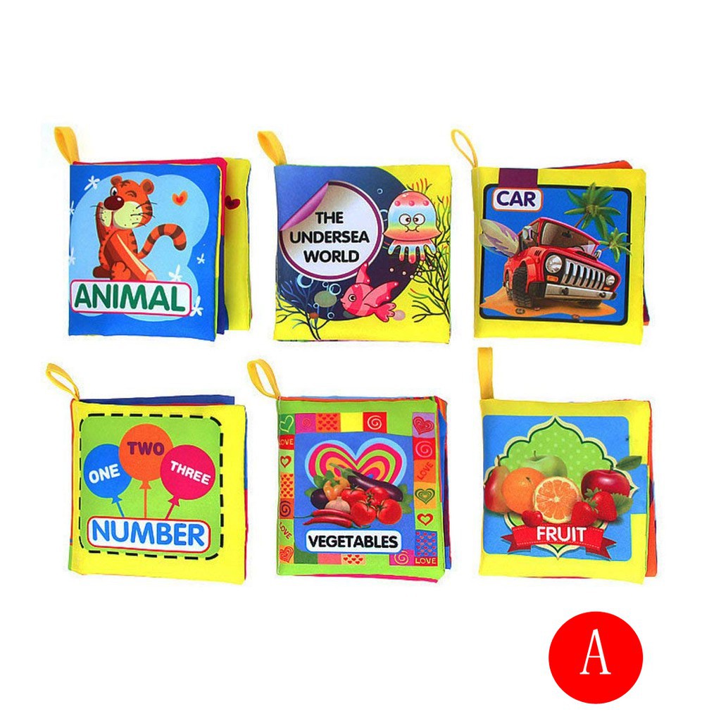 Coolplay Sách Vải Mềm 12 Phong Cách Phát Ra Âm Thanh Sống Động Cho Bé