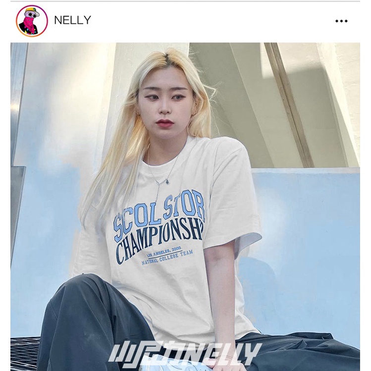 Áo thun nelly tay lỡ form rộng unisex nam nữ  Thmr Original Design - áo phông unisex nam nữ tay lỡ from rộng