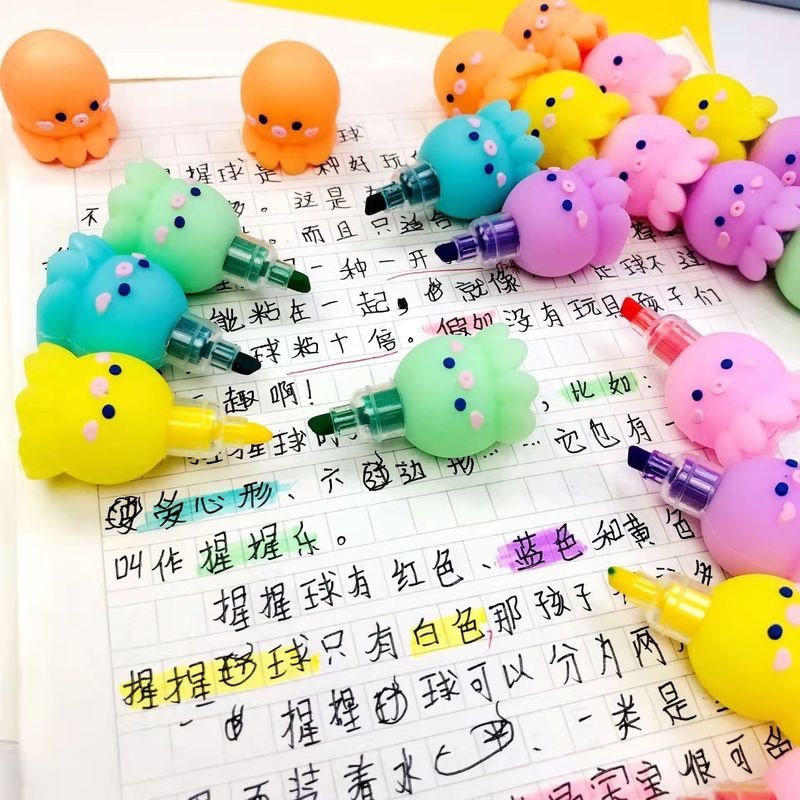 1 Bút Đánh Dấu Ghi Chú Hình Móng Vuốt Mèo Hoạt Hình Sáng Tạo Dễ Thương Dành Cho Học Sinh