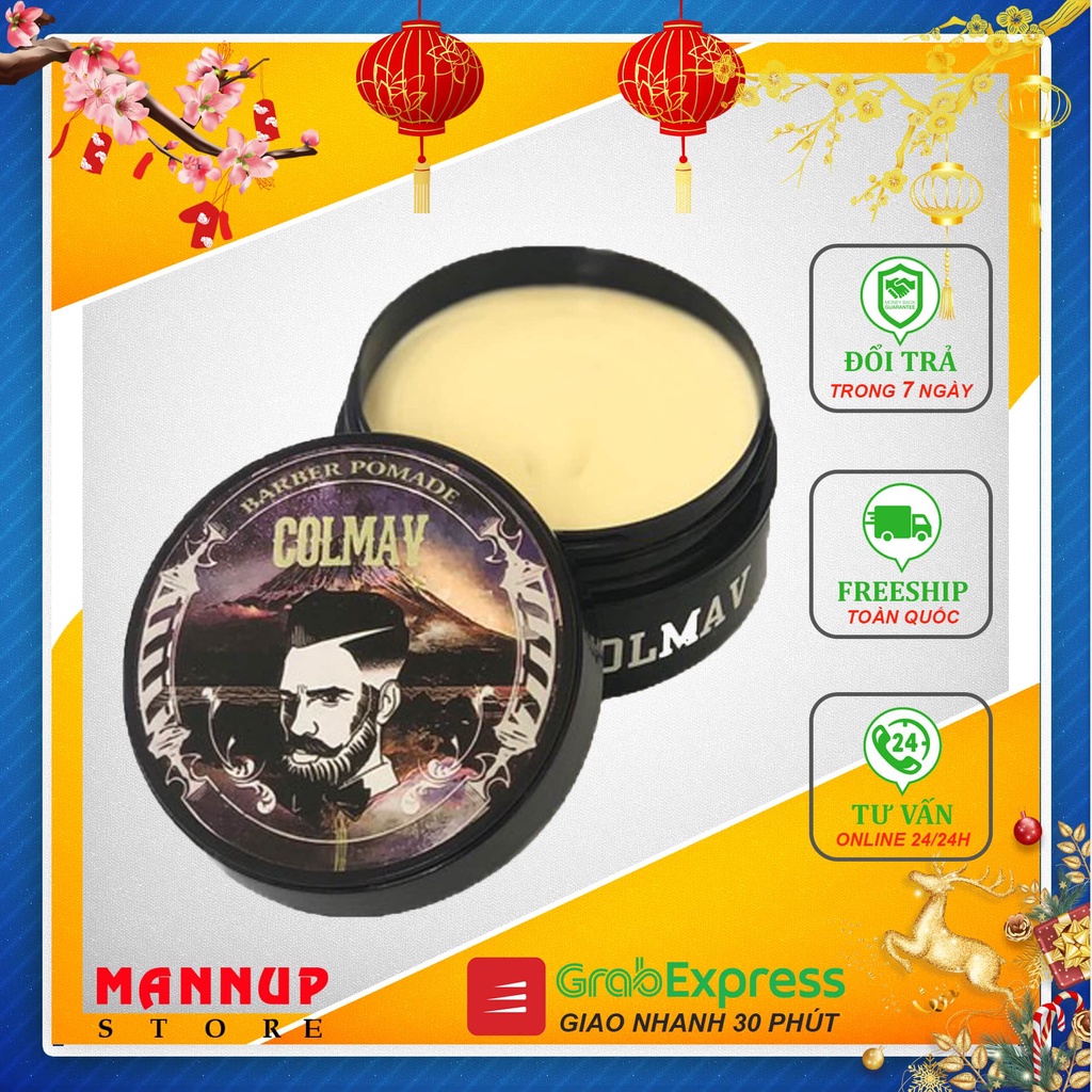 [HCM]Sáp Vuốt Tóc Colmav Barber Pomade 100ml - Wax Tạo Kiểu Tóc Cao Cấp, Siêu Giữ Nếp