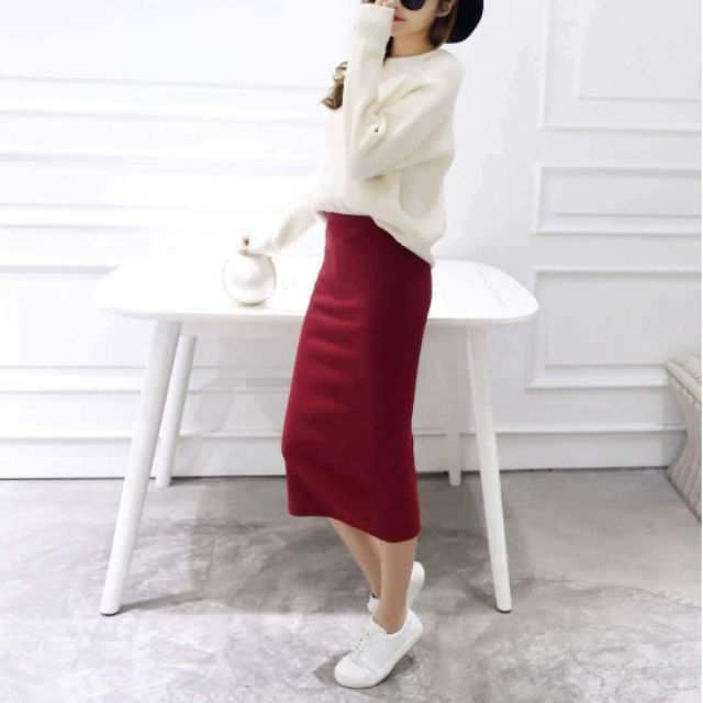 Chân váy len dáng dài ( 72cm) | BigBuy360 - bigbuy360.vn