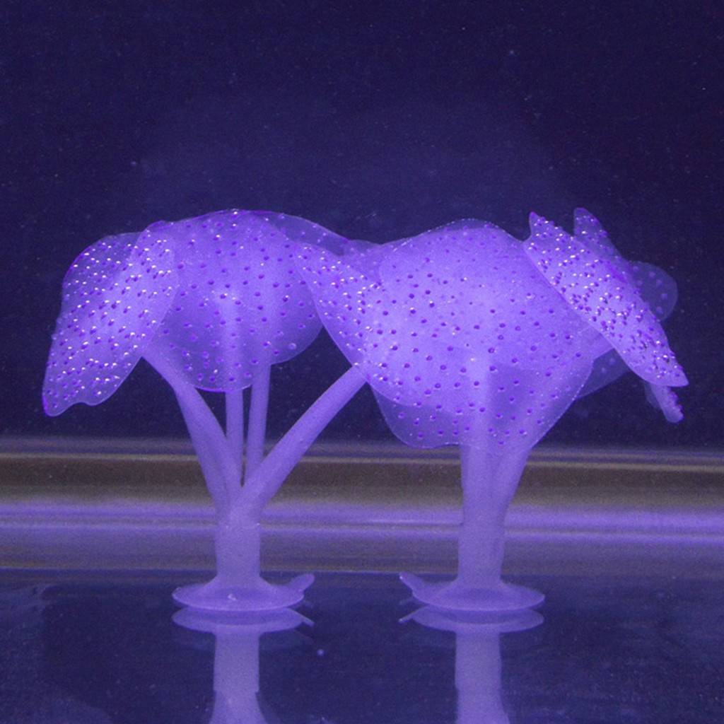 Sứa Phát Quang Bằng Silicon Trang Trí Bể Cá Nhiều Màu Sắc Đẹp Mắt