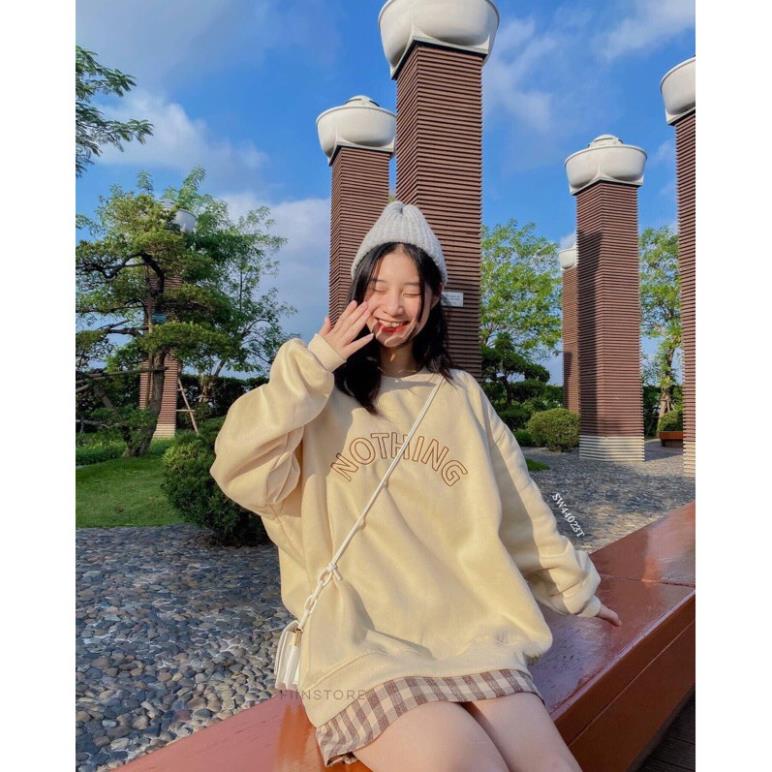 [Xả Kho Giá Sốc]Áo Sweater Form Rộng Unisex Tay Bồng Nam Nữ Mặc Được  Chất Nỉ Bông Hàng Xuất Dày Đẹp Không Bai, Không Xù