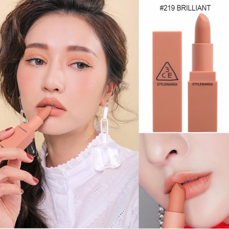 SON 3CE Mood màu #219 #Brilliant Cam nude siêu tây siêu đẹp 💄 - Trang điểm môi | innisfreez.com