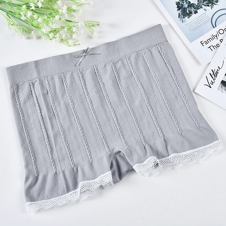 Quần lót boxer AOWEINISI kẻ sọc thiết kế thoải mái cá tính thời trang dành cho nữ