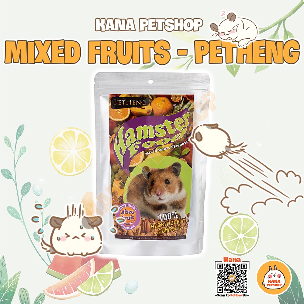 Thức Ăn Hamster FREESHIP Đồ Ăn Pet Heng Vị Trái Cây Hamster Food Cho Sóc,Thỏ,Bọ,Chinchialla ....