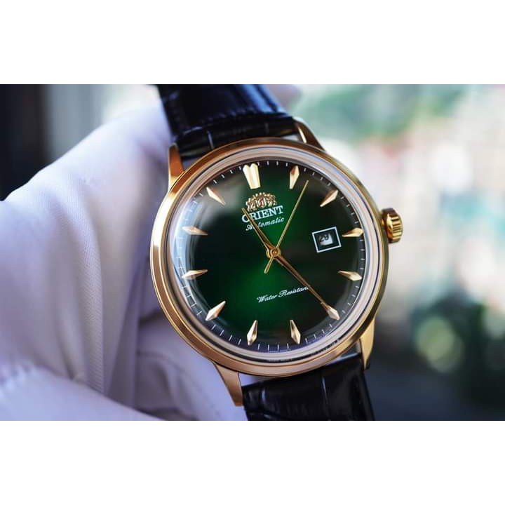 Đồng hồ nam Orie Bambino Gen 1 FAC00002W0 mặt xanh viền vàng hồng  case 40.5mm. 3atm