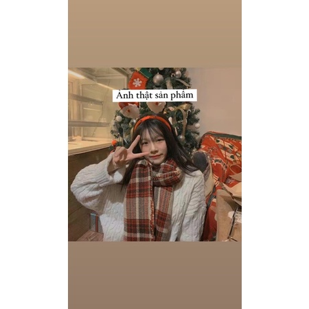 Áo len trắng cổ tròn ,cổ cao hoạ tiết chấm màu , muối tiêu Hàn Quốc Loại 1 | BigBuy360 - bigbuy360.vn