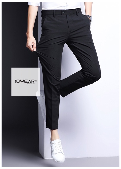 [Vải Cotton] Quần Âu Nam Hàn Quốc Ống Côn- 10wear Shop | BigBuy360 - bigbuy360.vn