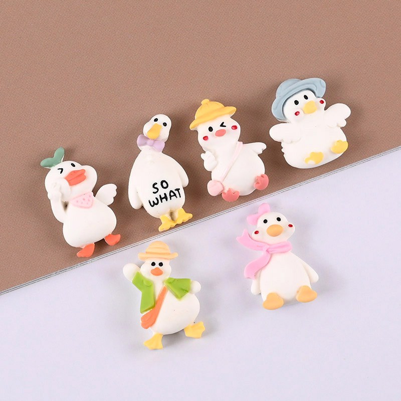 Charm (C320) slime/ Dụng Cụ Charm Trang Trí [Ko Keo &amp; Nút] Hình chú vịt đáng yêu - 01 Cái
