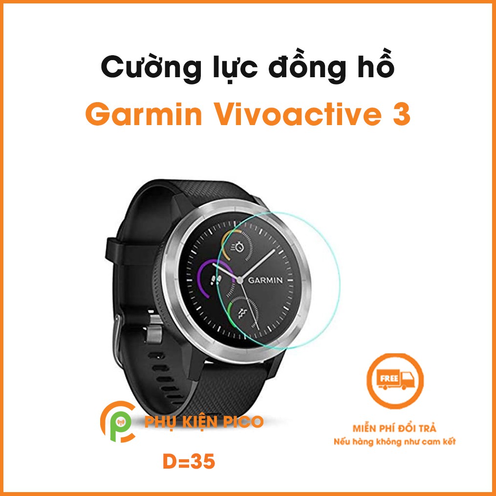 Kính cường lực đồng hồ Garmin Vivoactive 3 trong suốt full màn hình độ cứng 9H