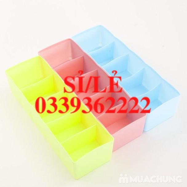 [ COCOLOVE ] Hộp đựng tất, đồ lót, phụ kiện 5 ngăn bằng nhựa  HAIANHSHOP