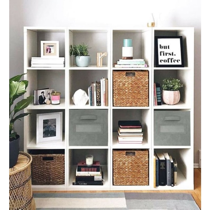 KỆ SÁCH GỖ TỔ ONG 3 TẦNG ĐA NĂNG