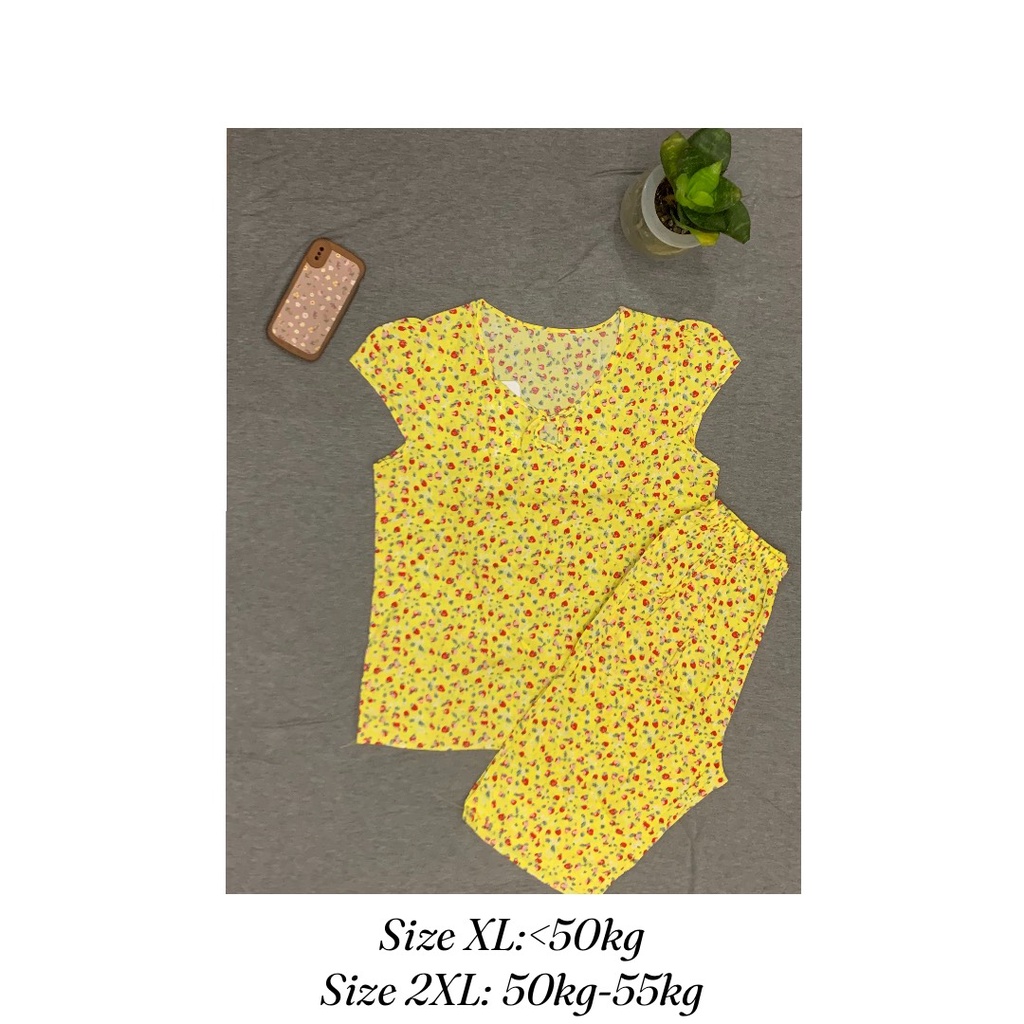 BỘ ĐỒ MẶC NHÀ NỮ LANH LỤA QUẦN LỬNG SIÊU MÁT