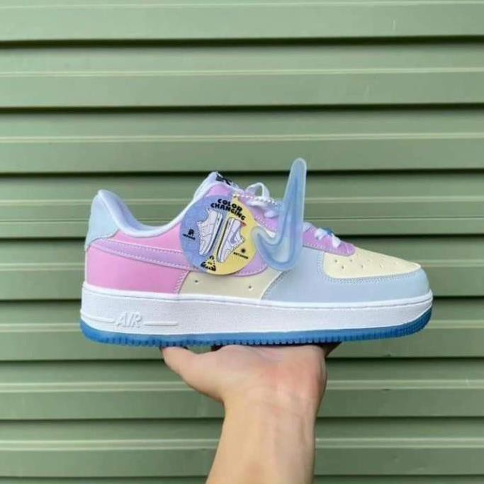 Giày thể thao AF1 đổi màu UV cao cấp [Tặng Dây Giày] Giày sneaker nữ air force đổi màu cực cá tính 2021 Full Box Bill