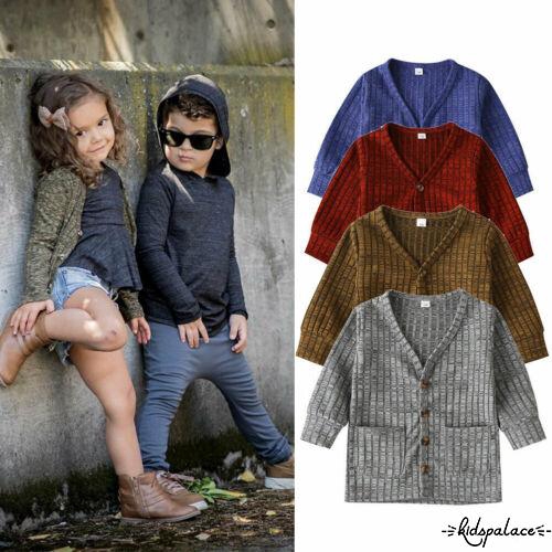 Áo Khoác Cardigan Dệt Kim Tay Dài Cho Bé