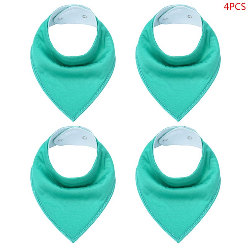 Yếm Ăn Cotton Hình Tam Giác In Họa Tiết Thời Trang Có Thể Giặt Cho Bé