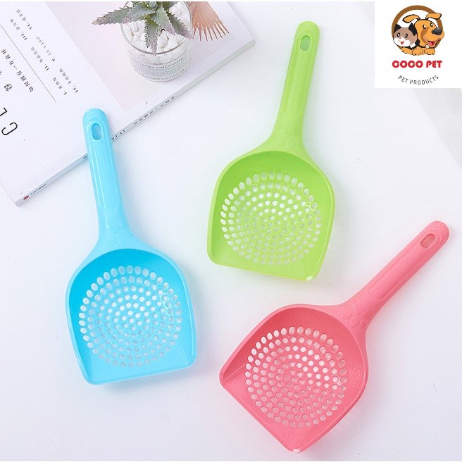 Xẻng Xúc Cát Lỗ Tròn Vệ Sinh Cho Chó Mèo - Xẻng Hốt Cát Dọn Phân Cho Mèo