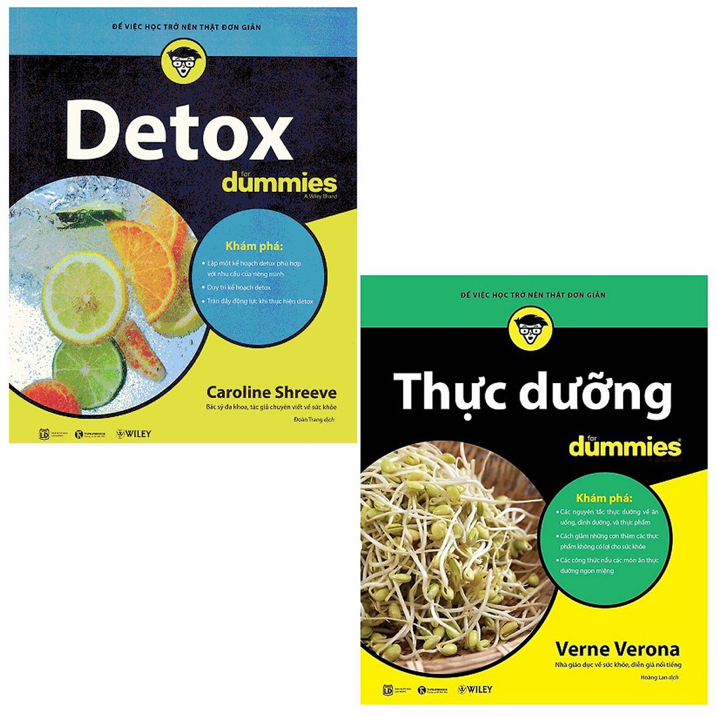 Sách - Combo Thực Dưỡng For Dummies Và Detox For Dummies [Thái Hà Books]