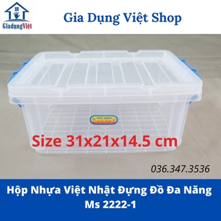 [Nhựa Việt Nhật] Hộp Nhựa Việt Nhật Đựng Đồ Đa Năng 2222-1 (NHỎ)