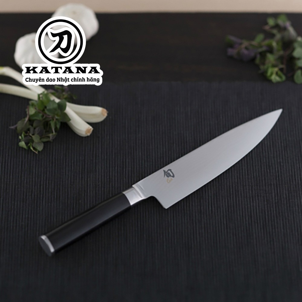 Dao bếp Nhật cao cấp KAI Shun classic Chef thép Damascus 69 lớp DM0706 (200mm)