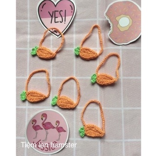 mũ và túi cà rốt cho hamster