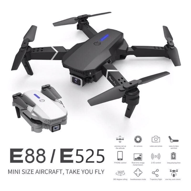 Flycam e88 pro 4k bản 2020 cam 4K